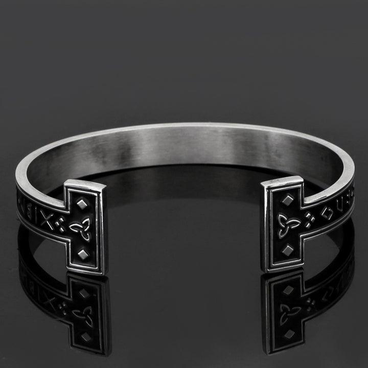 New Titanium Steel Personality Text Digital Bracelet