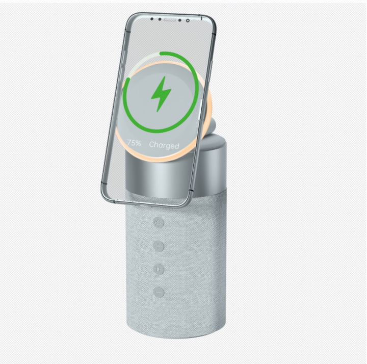 Kulaklık cep telefonu manyetik ses küçük taşınabilir ev ofis açık kablosuz şarj cihazı