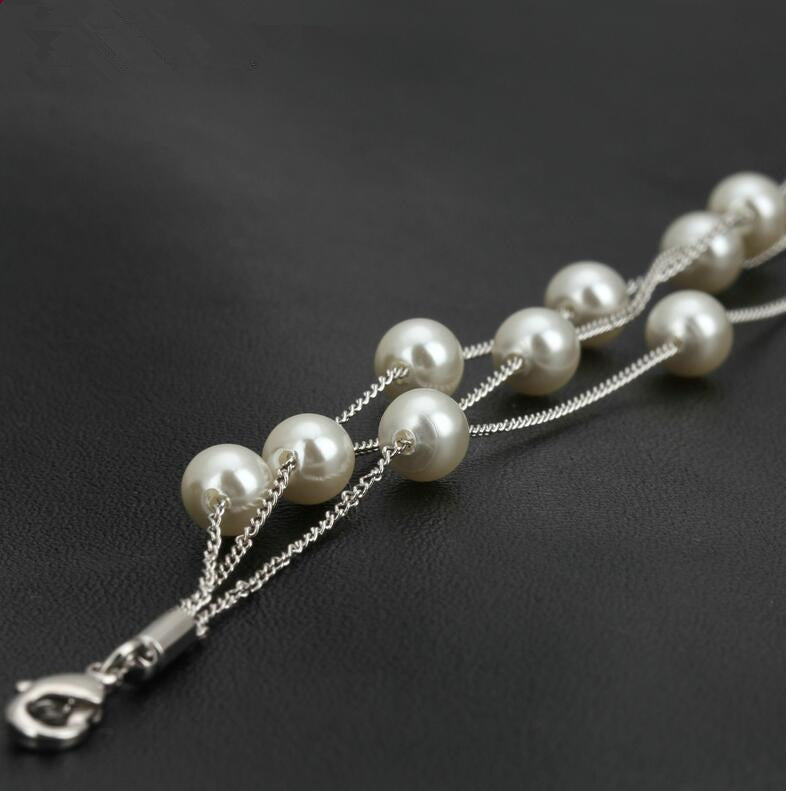 Die Perlenarmbandkette Gold Schmuck für Frauen Geschenkparty Großhandel Großhandel