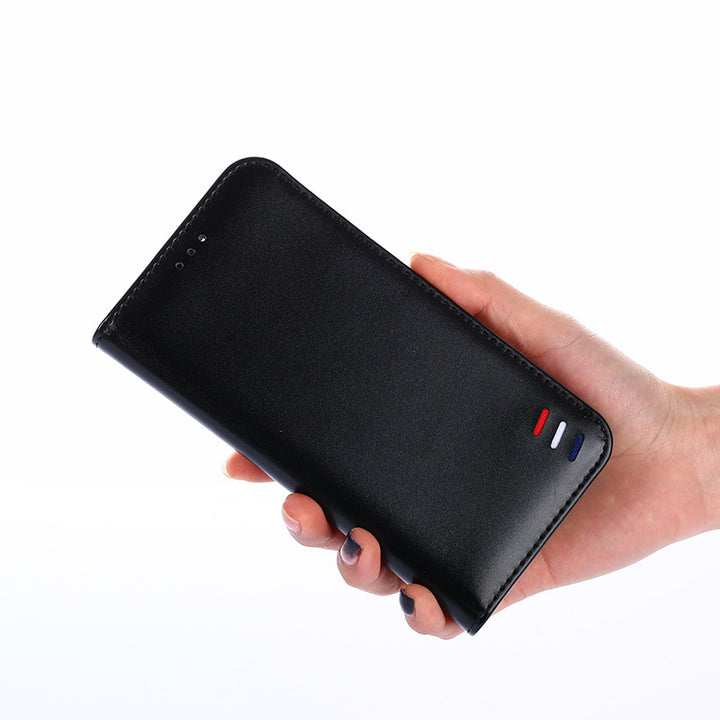 Card flip magnetic phone case