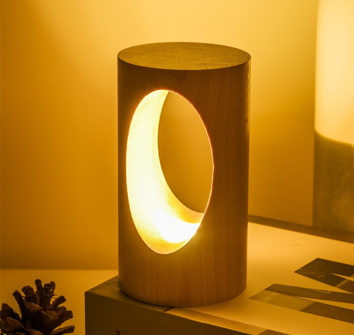 Lampa de citire cu LED din lemn solid