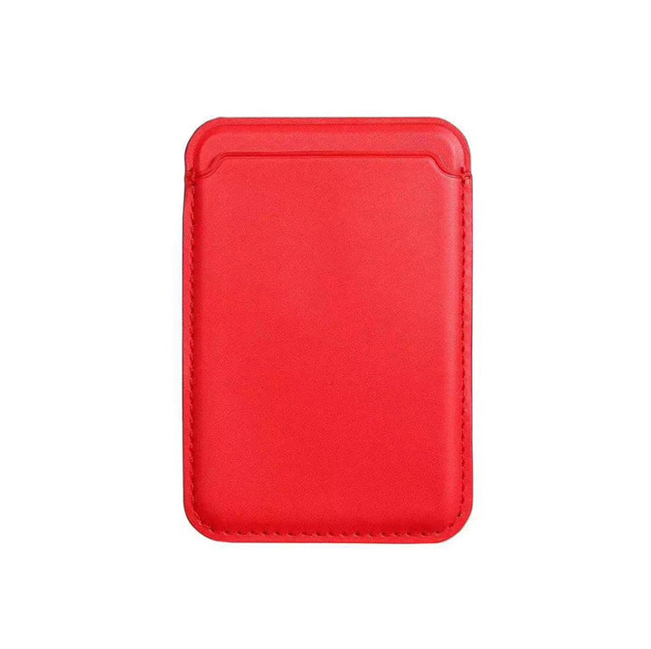Voor Magsafe magnetische luxe lederen kaarthouder Wallet Case voor 14 Pro Max 13 12 Telefoontas Adsorptie Accessoires Cover