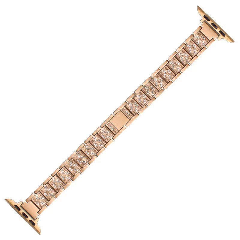 Trí choirnín Strap Alloy Strap Strap Beag Diamond Iomlán