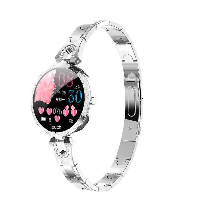 Mode Frauen intelligente Uhr wasserdichte tragbare Geräte Herzfrequenzmonitor Sport Smartwatch für Frauen Damen