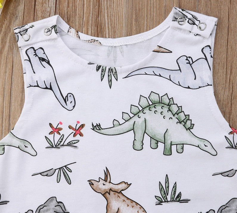 Bebek tulumu bebek takım elbise dinozor tulum tarama takım elbise