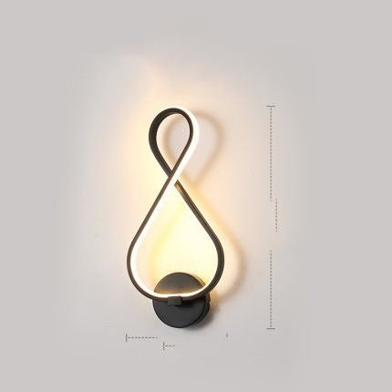 lampe murale LED lampe de chevet de chambre minimaliste nordique