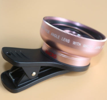 Telefonlinser Kit 0,45x Super vidvinkel og 12,5x Super Macro Lens HD Camera Lentes