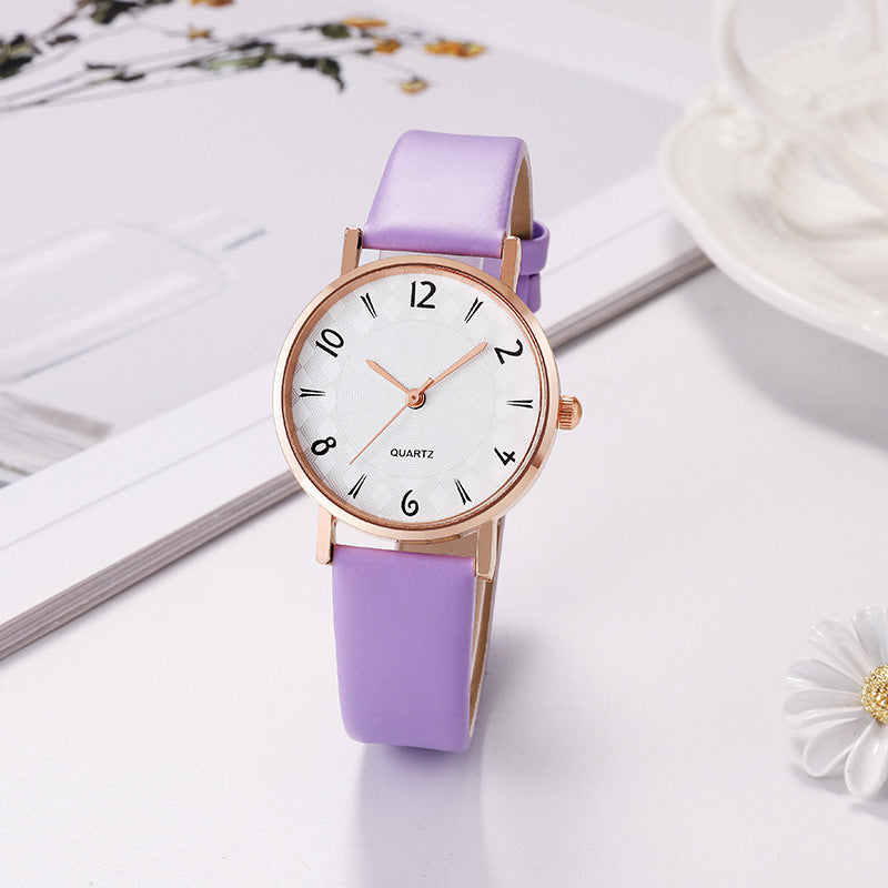 Moda de la mujer Simple Casual Starry Sky Dial Reloj