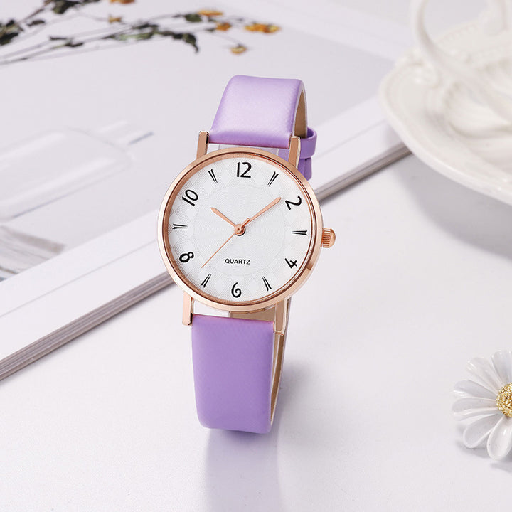 Moda de la mujer Simple Casual Starry Sky Dial Reloj