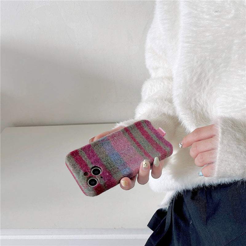 Ins Houndstooth Girl Phone Case Drop-resistant