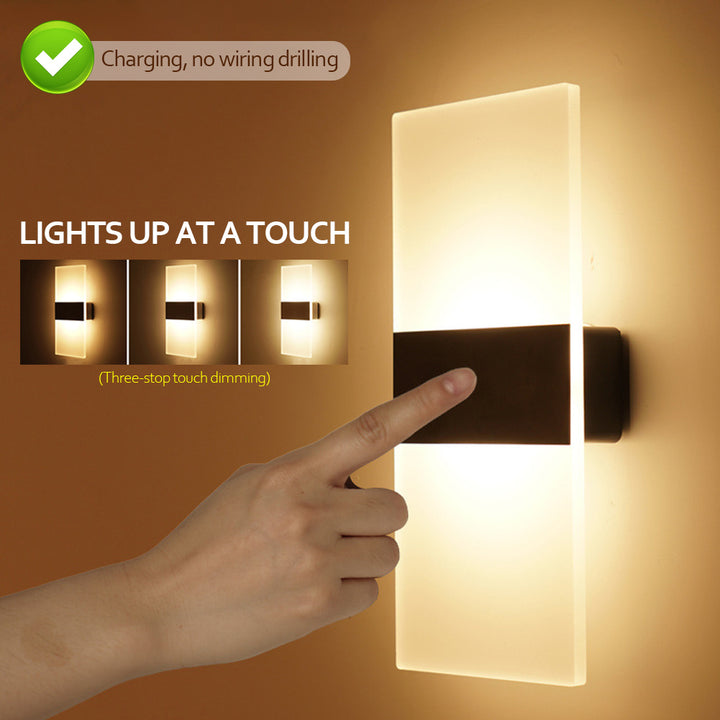 Lampe murale de charge USB de détection intérieure