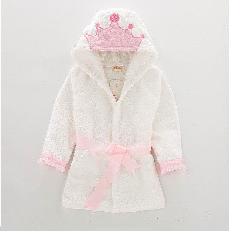 Flanel baby badjas voor kinderen