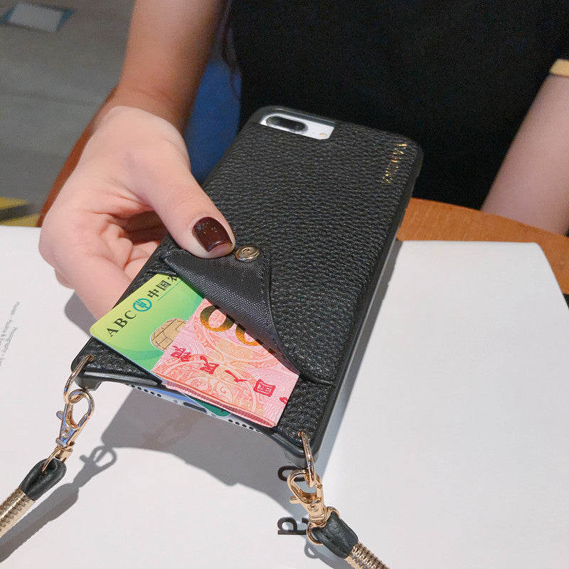 Crossbody Mobile Phone Case Case Card Lanyard.