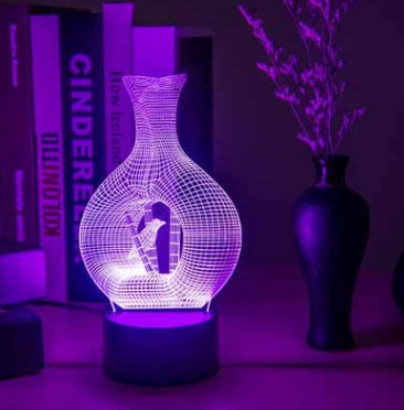 Creatieve 3d Night Light LED -lamp