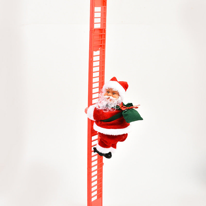 Scalacing Ladder Electric Babbo Natale Gamola per la scala rossa giocattolo