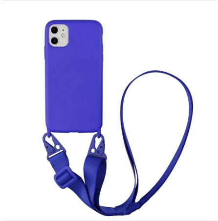 Kompatibel med eple, enkel ensfarge som er egnet for rygg mobiltelefon case messenger stropp skulder stropp lanyard