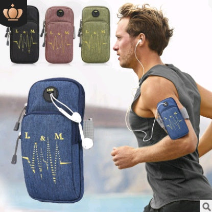 Apple ile uyumlu, çalışan mobil kol çantası erkek ve kadın spor kol çantası iphone7 veya 8plus su geçirmez cep telefonu kolu fitness bilek çantası