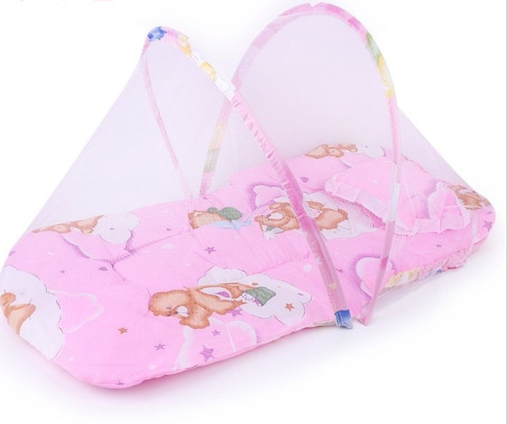 Portabil pliabil pentru copii pentru copii pentru copii cu fermoar cu fermoar mosquito cort net perna de dormit