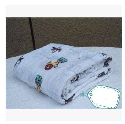 Хлопковое марлевое одеяло детское одеяло муслиновое хлопковое стеганое одеяло.