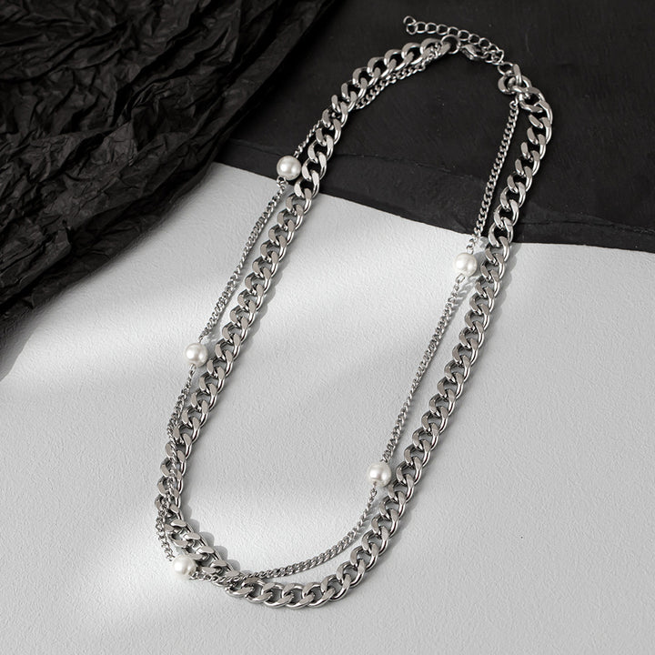 Men's Versatile Cuban Titanium Steel Necklace