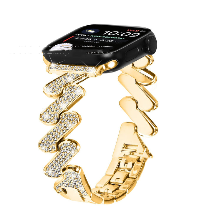 7-Wort-Diamant-eingebettete Smart Watch Band