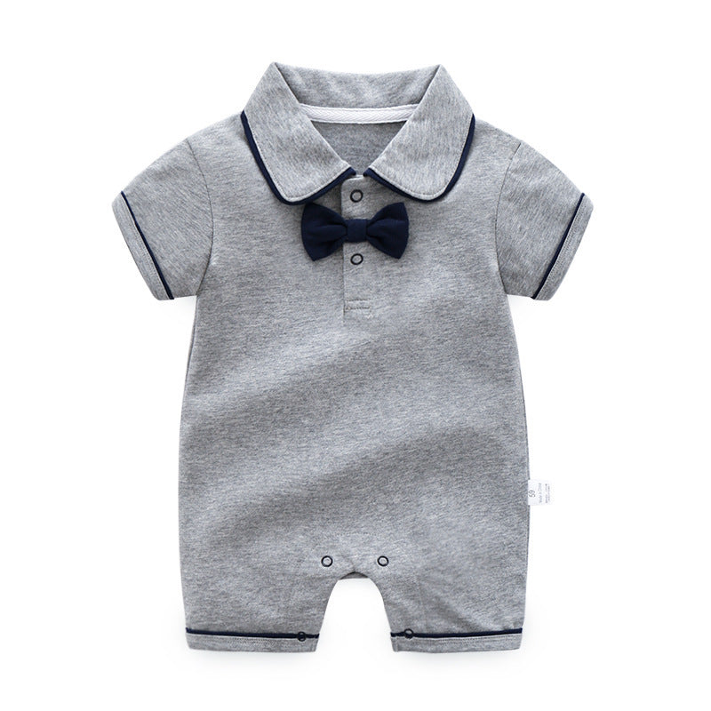 Baby jumpsuit dunne kleding korte mouw crawler