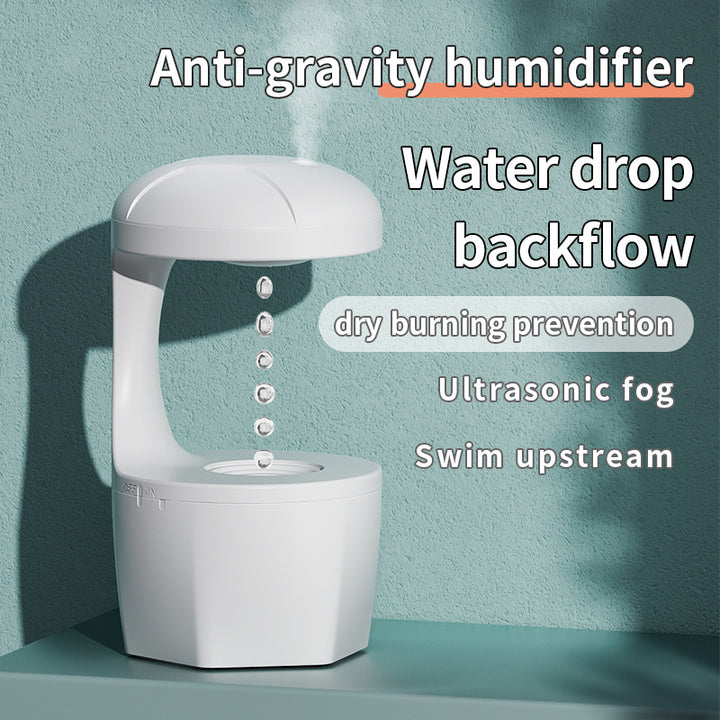 Anti-gravitate umidificator picătură de apă de apă din spate Mașină de aromaterapie cu capacitate mare de birou