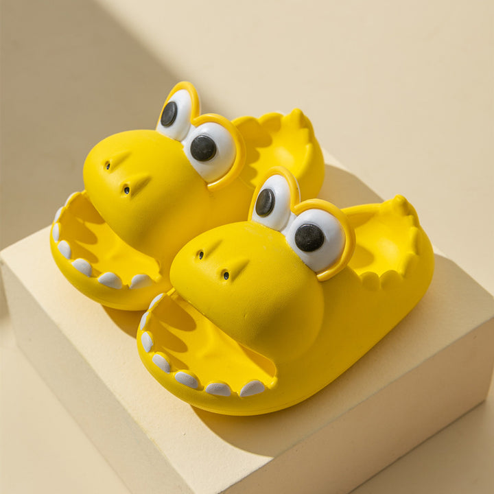 Kids Dinosaur Slippers Wholesale Summer Cartoon Parent Child Outdoor Home Eva Sandals Femmes Men Kids Cute Slippers Baby Chaussures