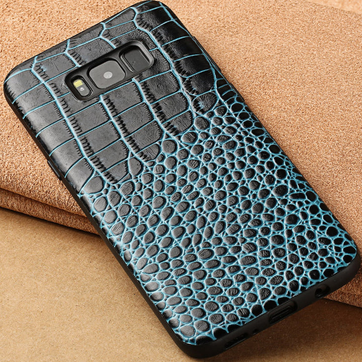 Creative Leather Case S9 + S10 Mobiltelefonskall