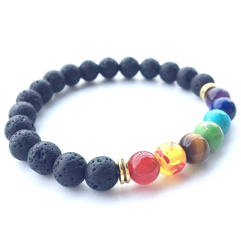 Fashion Universe Galaxy The Eight Planets Solar System Guardian Star Natural Stone Beads Armbånd Bangle