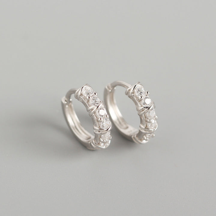 Женщины стерлингового серебра серебряного серебра геометрического бриллиантового кольца