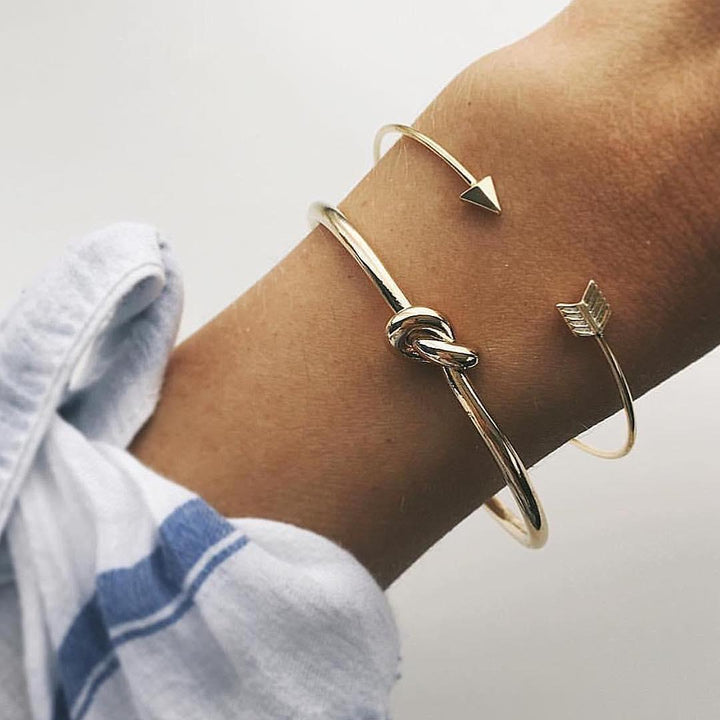 Bracelet noué de flèche de bracelet vintage des femmes