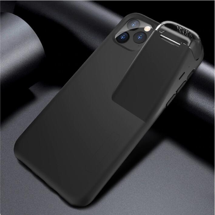 Compatibel met Apple, AirPods laadkas Black Edge Cover voor iPhone