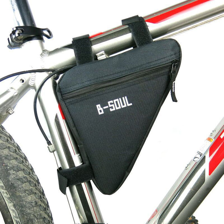 Bolsa de sillín Montar bicicleta de bicicleta de montaña Kit de herramientas de triángulo de bicicleta Tubo superior Accesorios para equipos de bicicleta