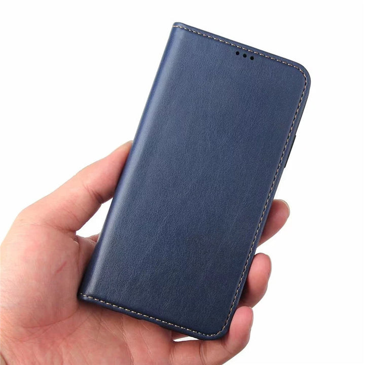 Clamshell Leather Phone Case