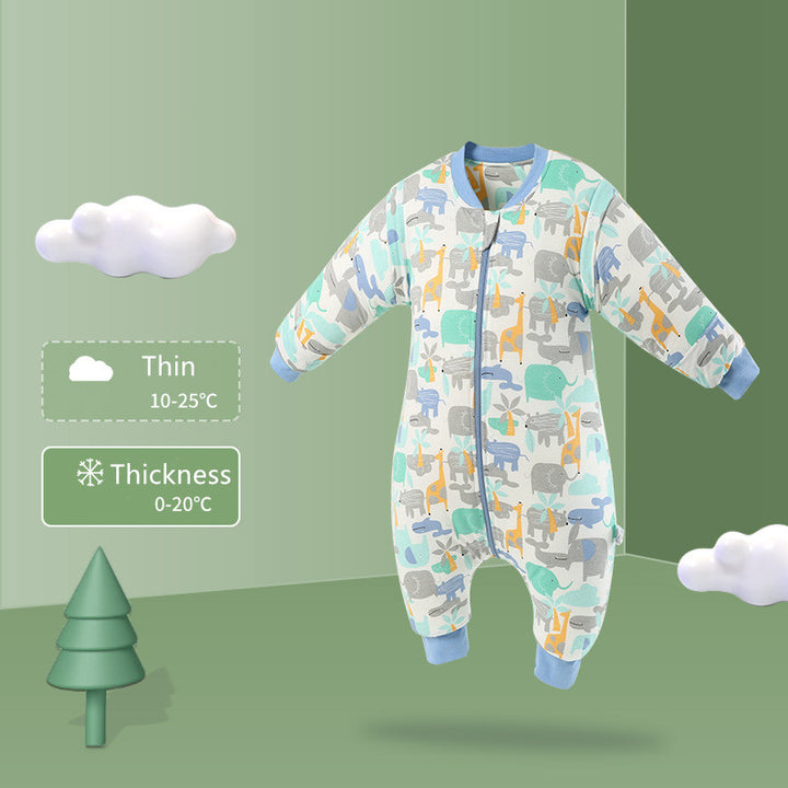 Baby sleepsacks tegneserie mønster baby sovepose vognsekk for nyfødt delt ben