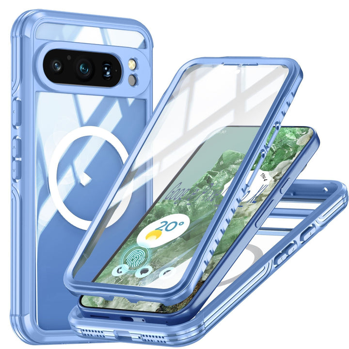 Telefono cellulare anti-Fall Transparente a tre resoconti a prova di polvere.