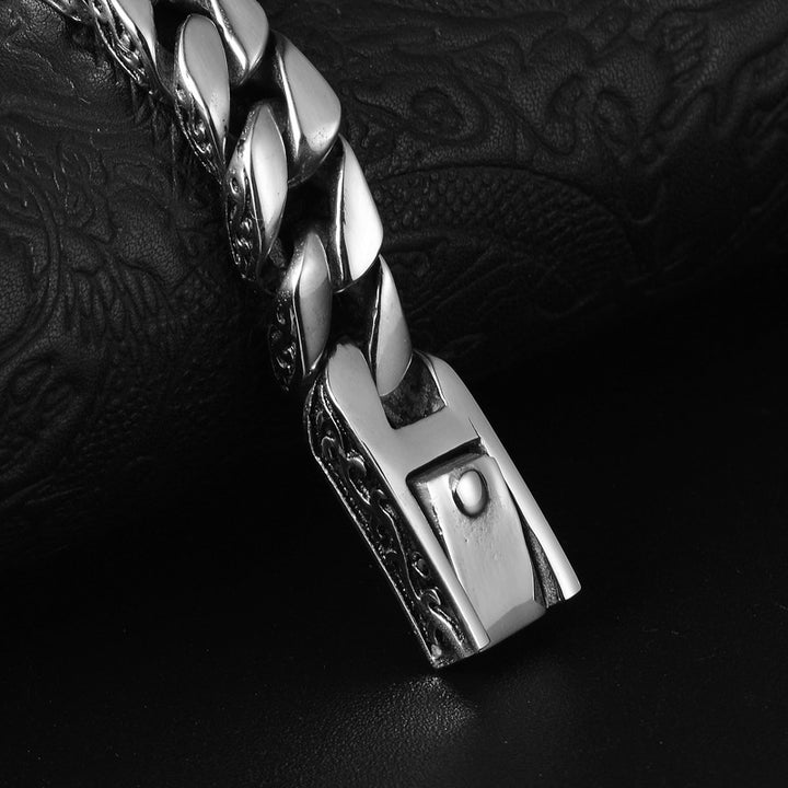 Moda Men titânio Bracelelet Lace Totem Titanium Steel Bracelet