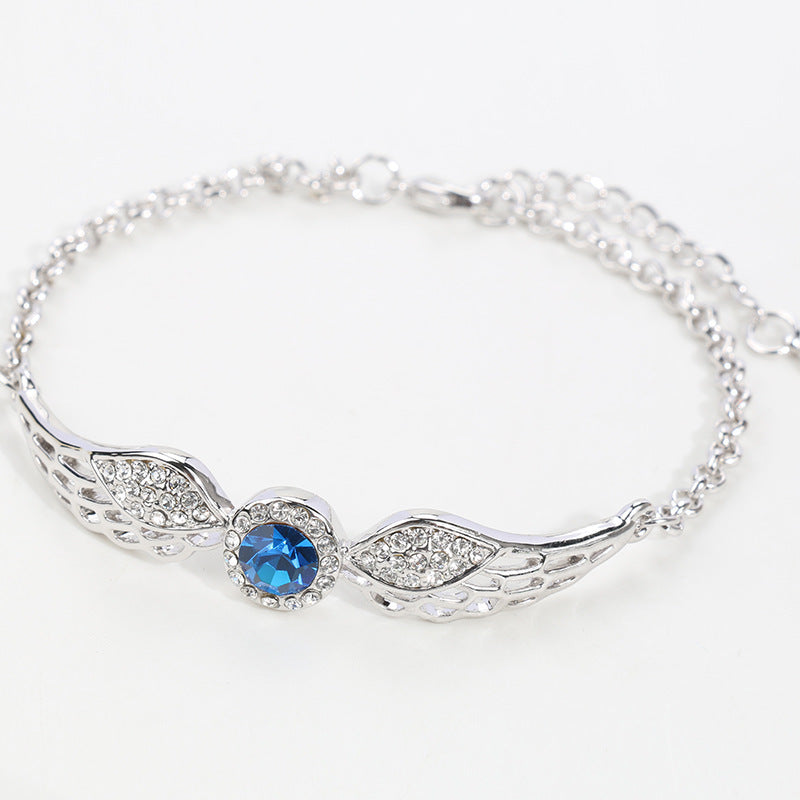 Bracelet en cristal autrichien ailes d'ange bijoux en diamant