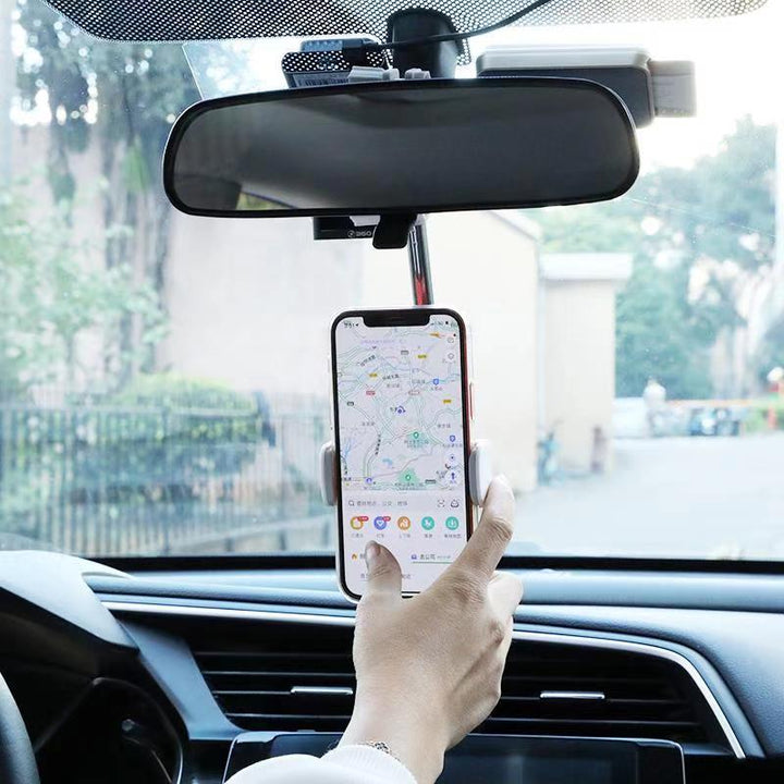 Mobiele telefoonbeugel voor het achteruitkijkspiegel van het voertuig