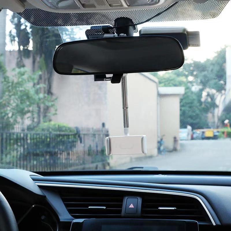 Soporte de teléfonos móviles para el espejo retrovisor del vehículo