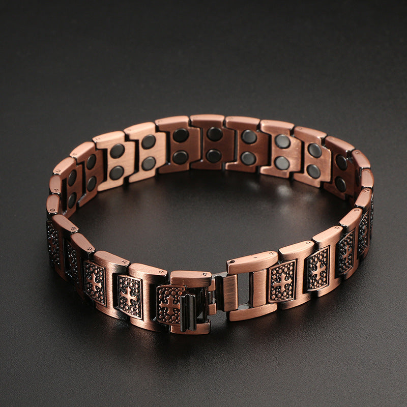Kupferarmband, magnetisches Armband, Kreuzarmband