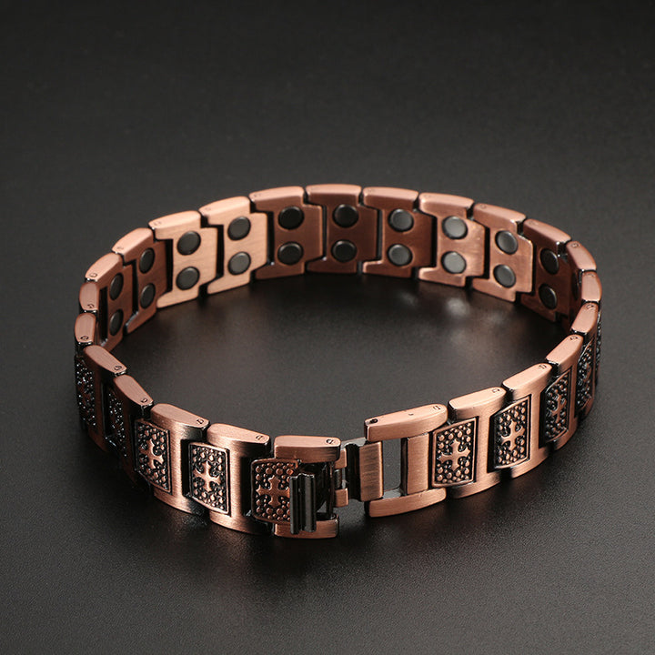 Copper Bracelet, Magnetic Bracelet, Cross Bracelet