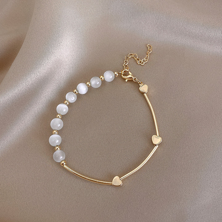 Diseño de nicho Opal Love Bracelet Mujeres