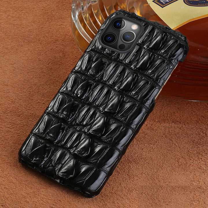 Compatibel met Apple, Geschikt voor iPhone12Pro Mobiele telefoonhoes Leather Case Head Layer Cowhide Protective Cover