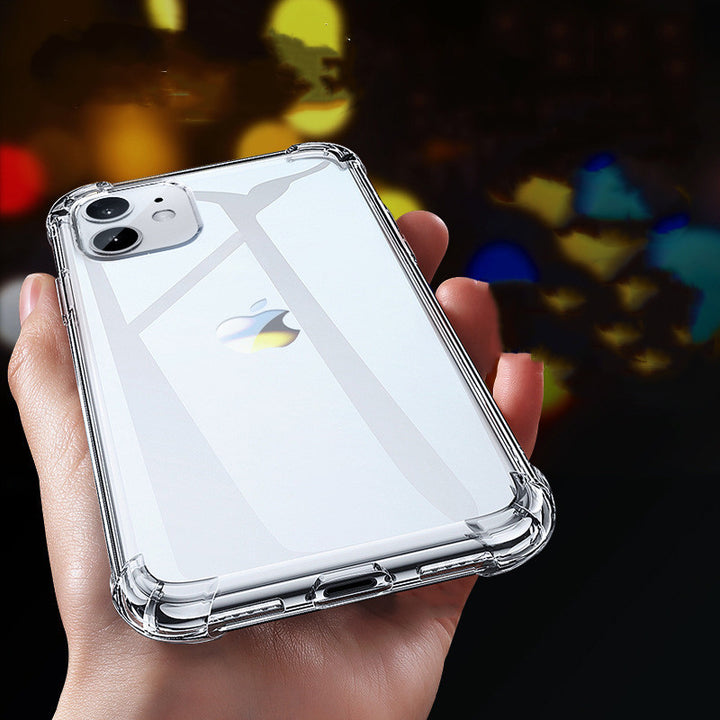 Compatible With Apple, Luxury Transparent Shockproof Silicone Case For  11 X Xr Xs Max Case 12 11 Pro Max 8 7 6s Plus SE Case Silicone Back Cove