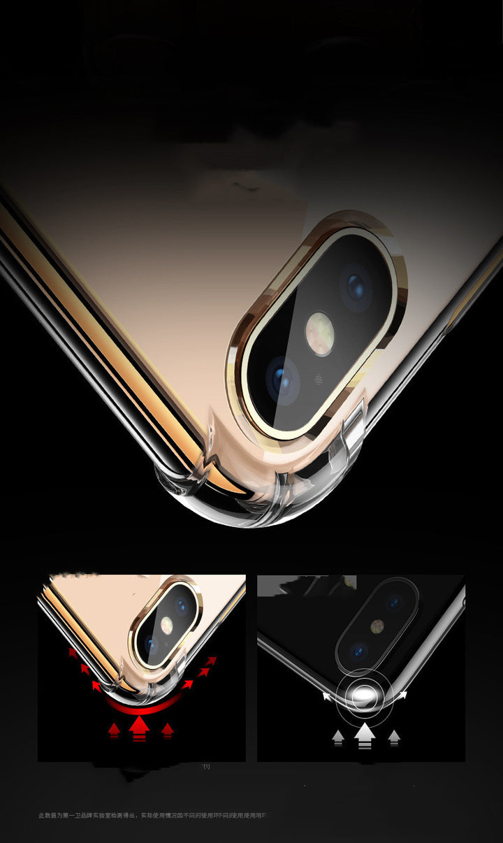 Kompatibel mit Apple, Luxus transparent schockdes Silikongehäuse für 11 x xr xs Max Hülle 12 11 Pro Max 8 7 6s plus SE Case Silicon Back Cove