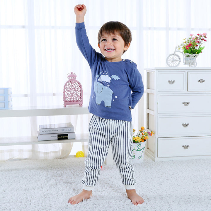 Children's Home porte à manches longues bébé pyjamas thermique bébé sous-vêtements