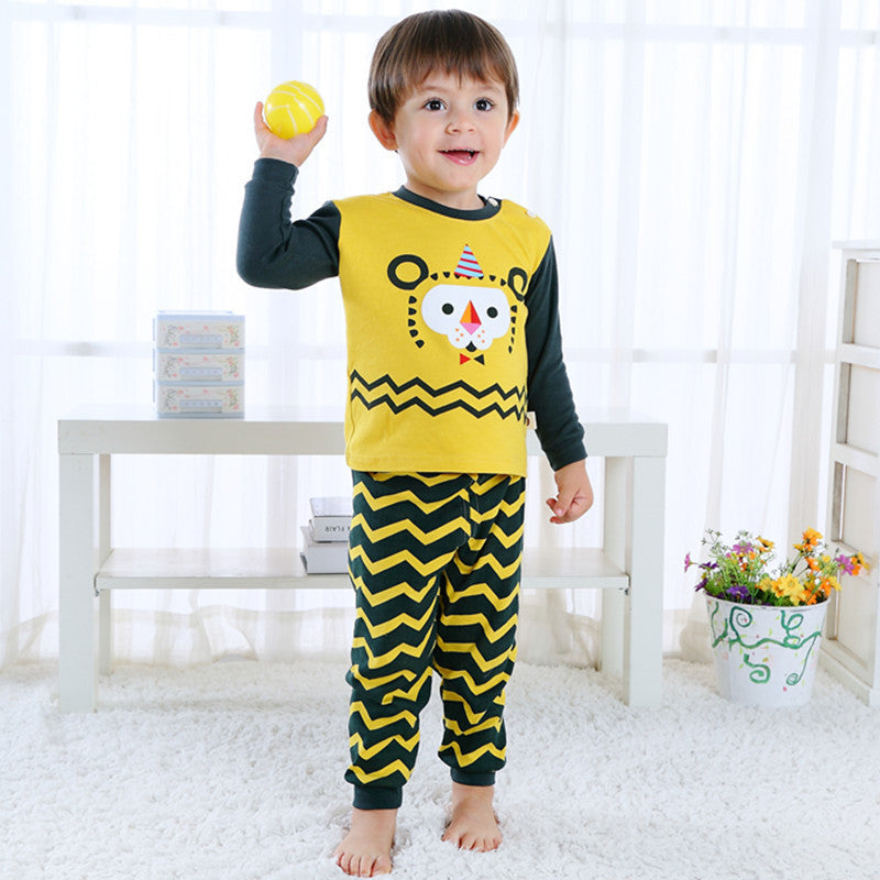 Casa de la casa infantil ropa de manga larga bebé pijama termal