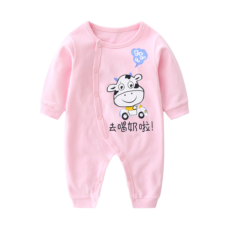 Baby Ctton One-Sleeved One-Emise Baby Romper